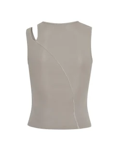 Kernemilk Hole In A Tank Top Beige