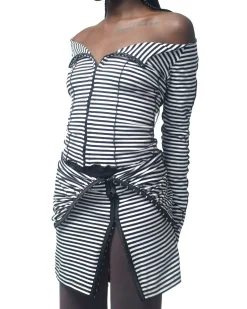Kernemilk Spring Cardigan Black/White