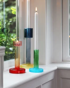 &Klevering Bole Candle Holder S Green/Blue