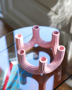 &Klevering Churros Candle Holder Pink