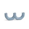 &Klevering Churros Triple Candle Holder Light Blue