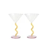 &Klevering Coupe Curve Set Of 2 Caramel