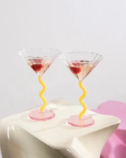 &Klevering Coupe Curve Set Of 2 Caramel