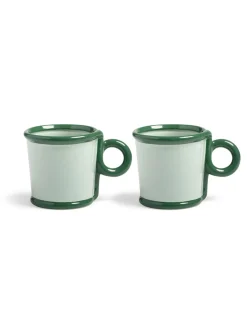 &Klevering Loop Mug Large Set Of 2 Green
