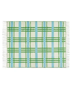 &Klevering Plano Throw Blue