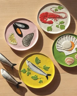 &Klevering Plate De La Mer Set Of 4 Multicolor