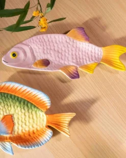 &Klevering Plate Fish Snapper Multicolor