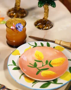 &Klevering Plate Lemon Twig Set Of 4
