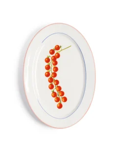 &Klevering Plate Tomato Multicolor
