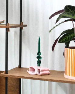 &Klevering Ribbon Candle Holder Pink