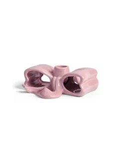 &Klevering Ribbon Candle Holder Pink