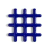 &Klevering Trivet Grid Blue