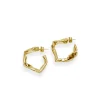 Kultur 5 Buckled Earrings Gold