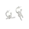 Kultur 5 Rope Earrings Silver