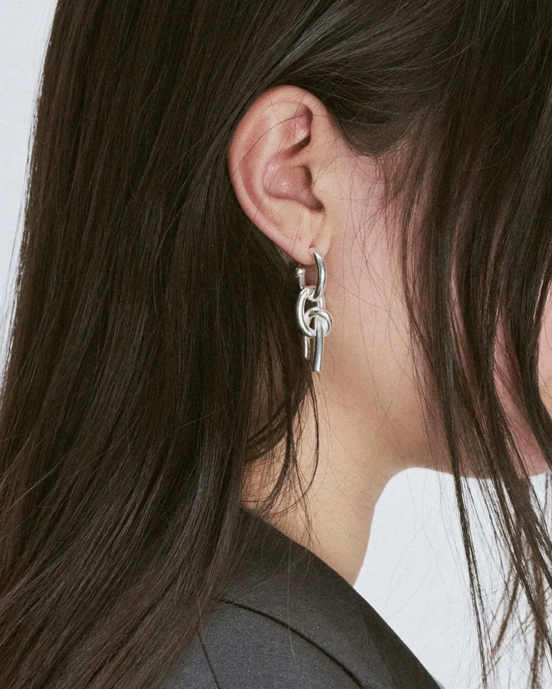Kultur 5 Rope Earrings Silver
