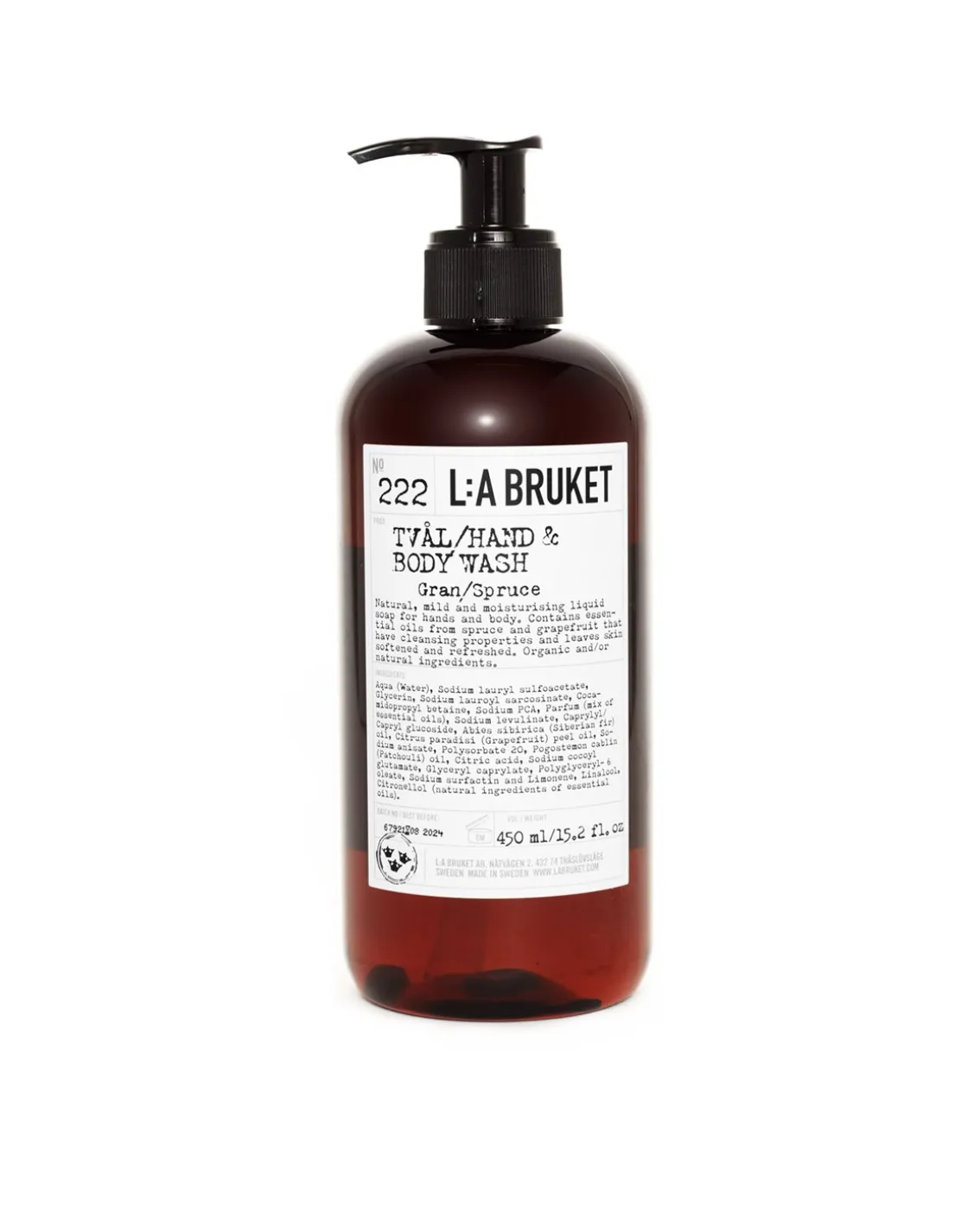 L:a Bruket 222 Hand & Body Wash Spruce