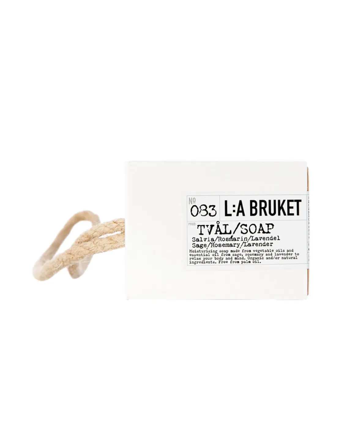 L:a Bruket 083 Rope Soap Sage/Rosemary/Lavender