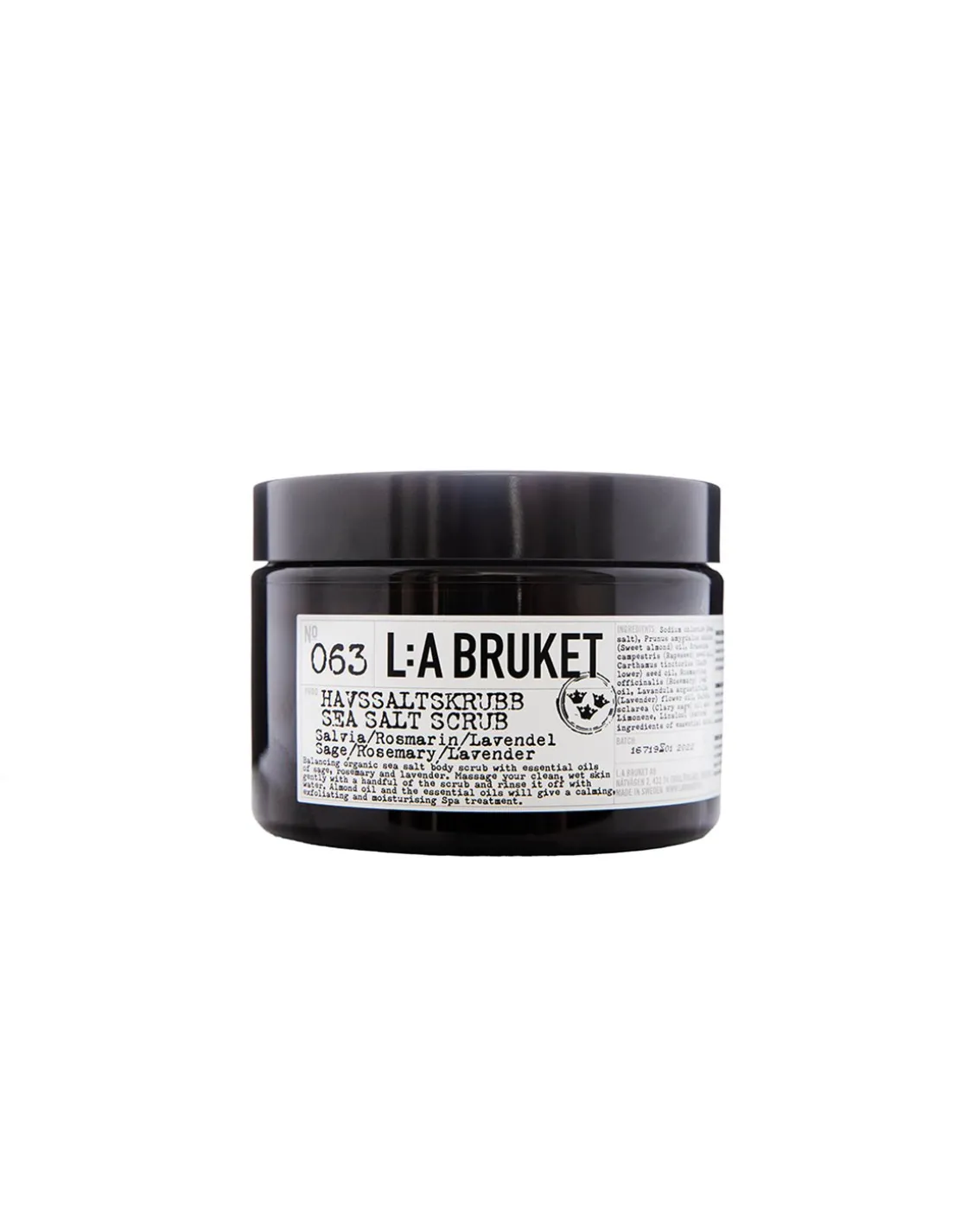 L:a Bruket 063 Sea Salt Scrub Sage/Rosemary/Lavender