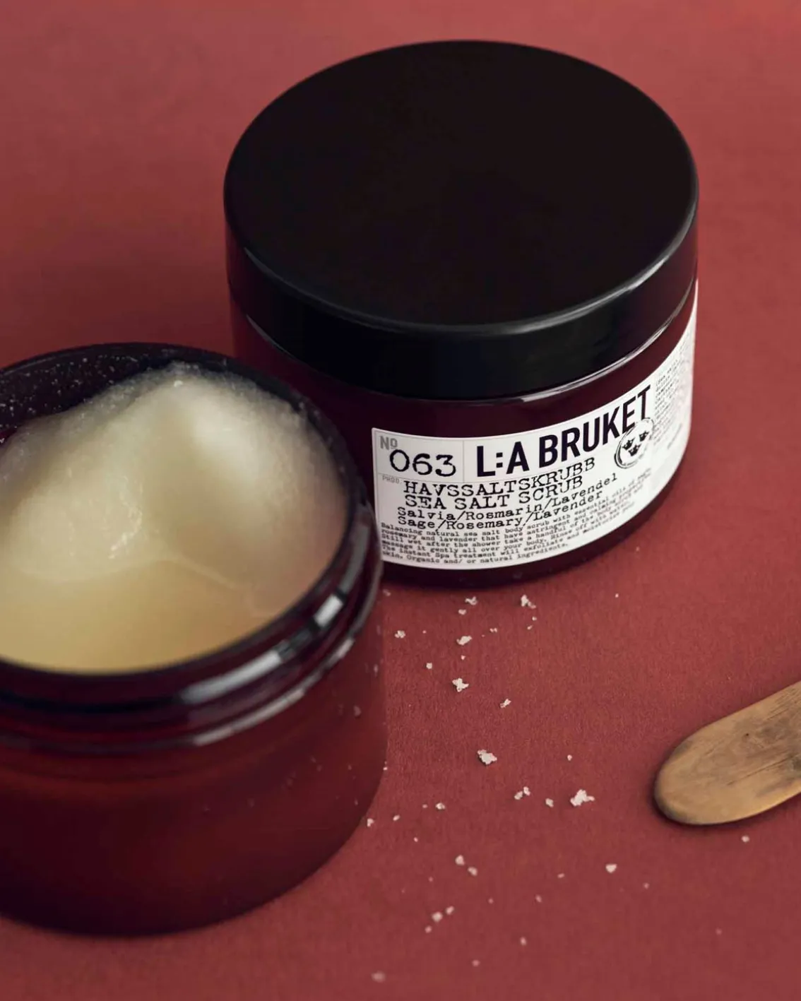 L:a Bruket 063 Sea Salt Scrub Sage/Rosemary/Lavender