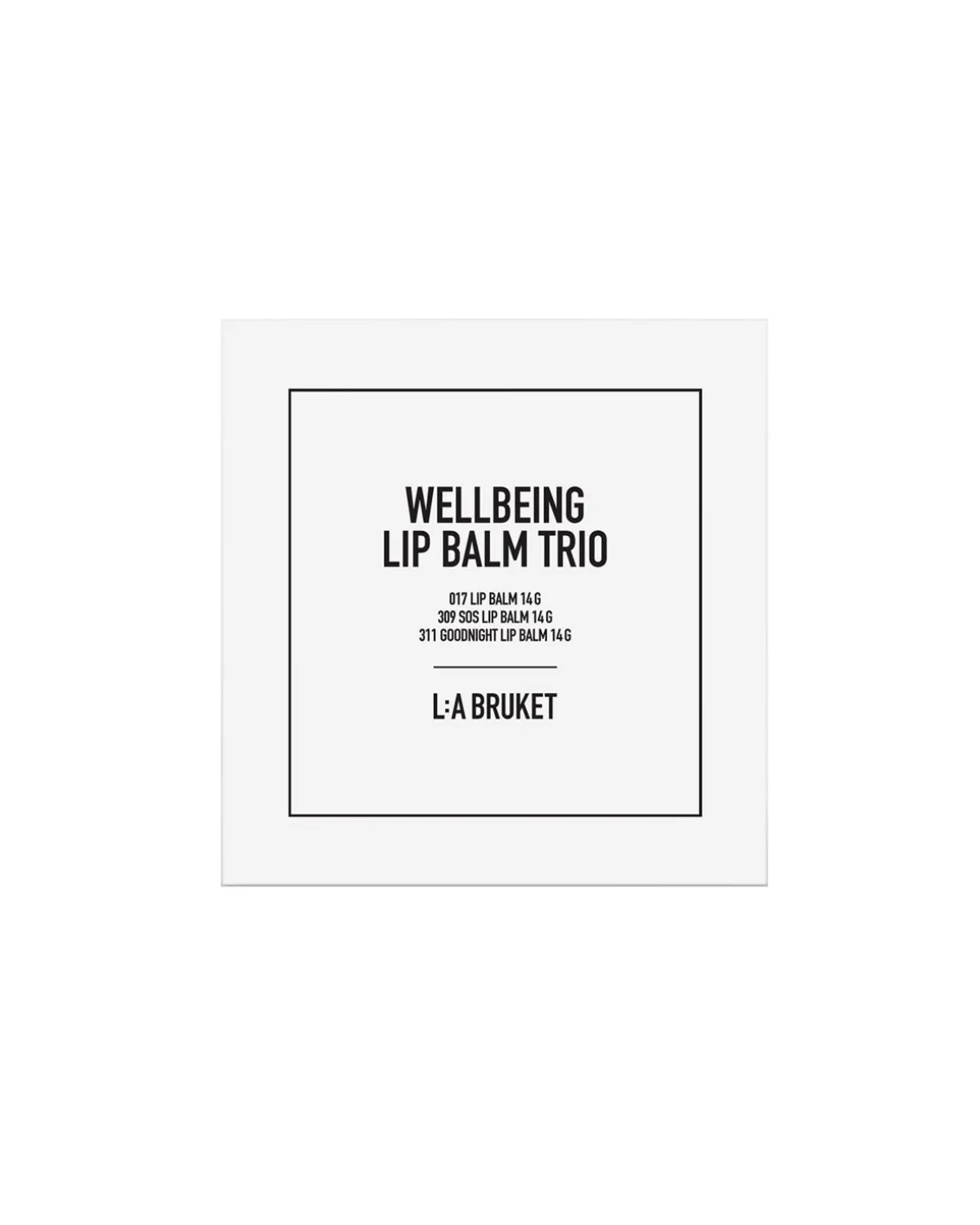 L:a Bruket 325 Wellbeing Lip Balm Trio