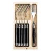 Laguiole Forks Set Of 6 Black