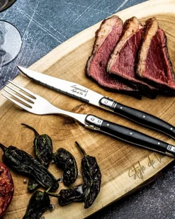 Laguiole Forks Set Of 6 Black
