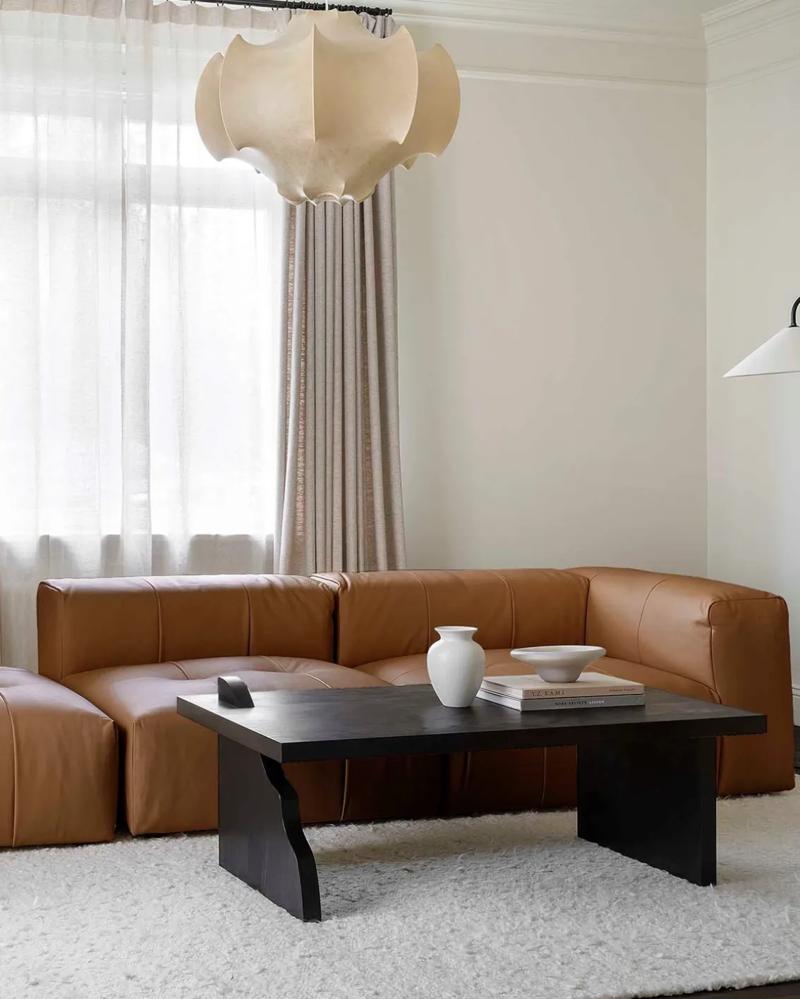 Layered Cecco Module Leather Brandy