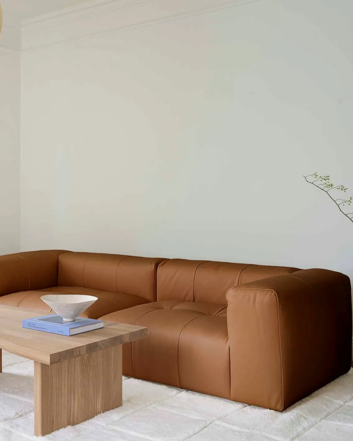 Layered Cecco Module Right Leather Brandy