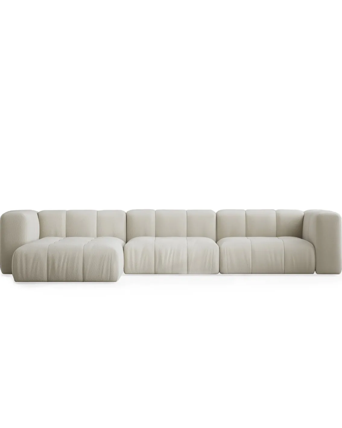 Layered Cecco 3-Seat Sofa Lounge Left Linen Look