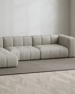 Layered Cecco 3-Seat Sofa Lounge Left Linen Look