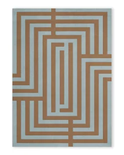 Layered Letters Rug Umber