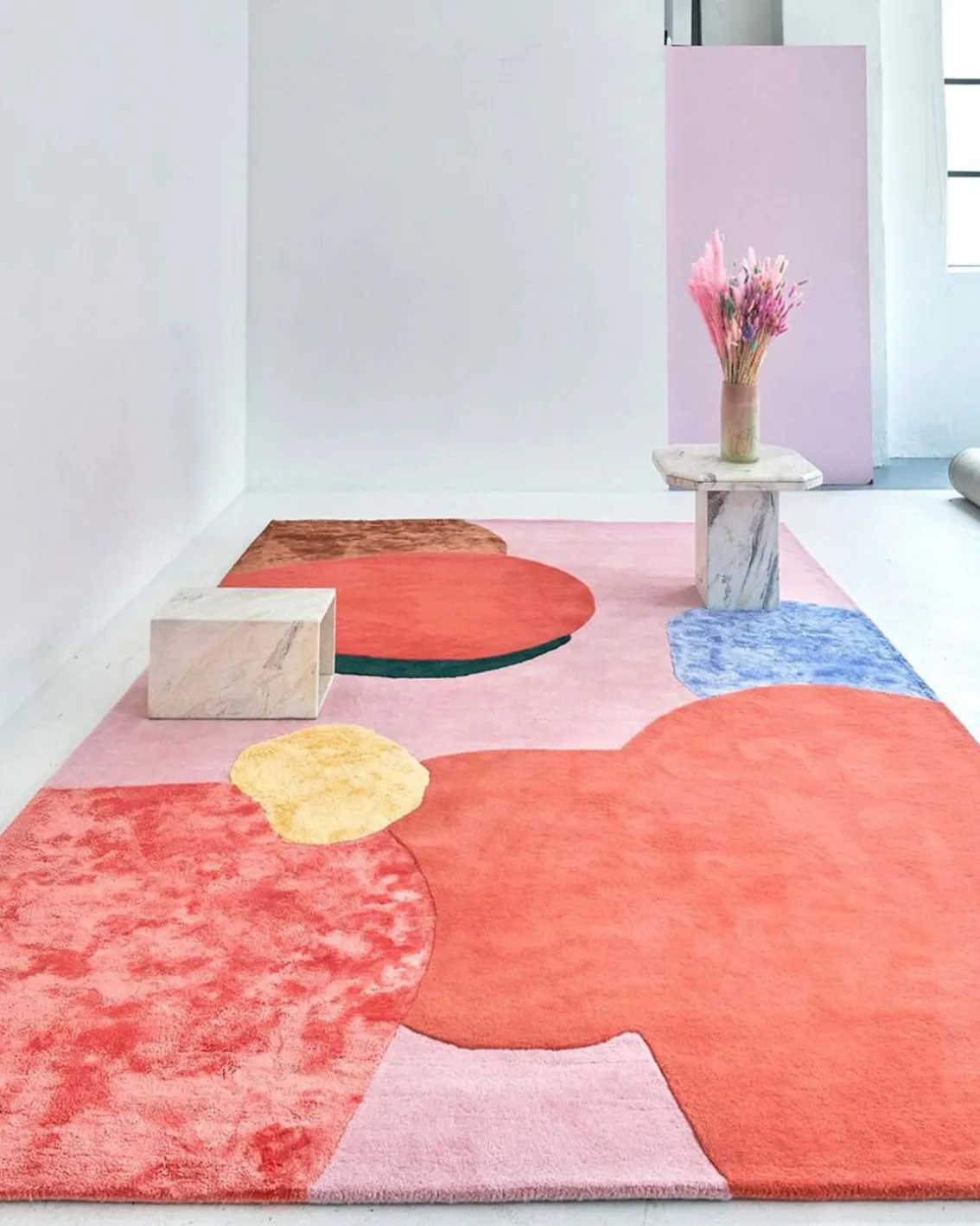 Layered Poppykalas Rug Flower Field