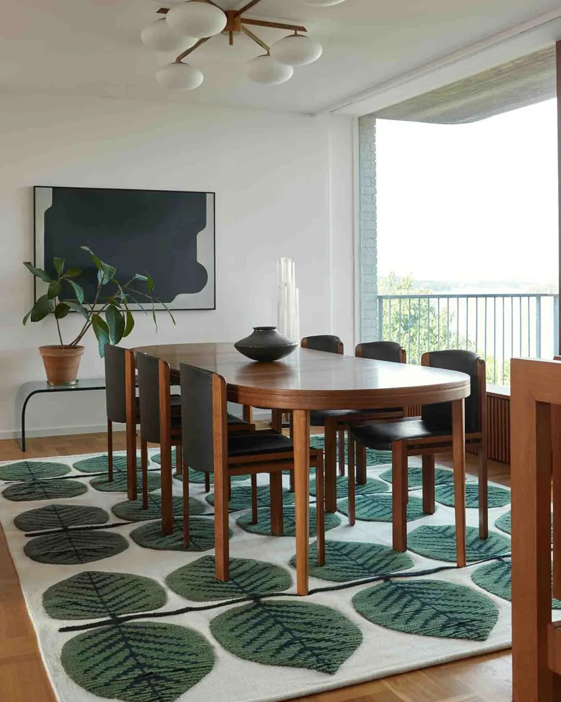 Layered Stig Lindberg Berså Wool Rug