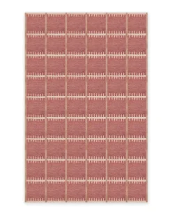 Layered Swedish Homage Lilly Rug Claret Red