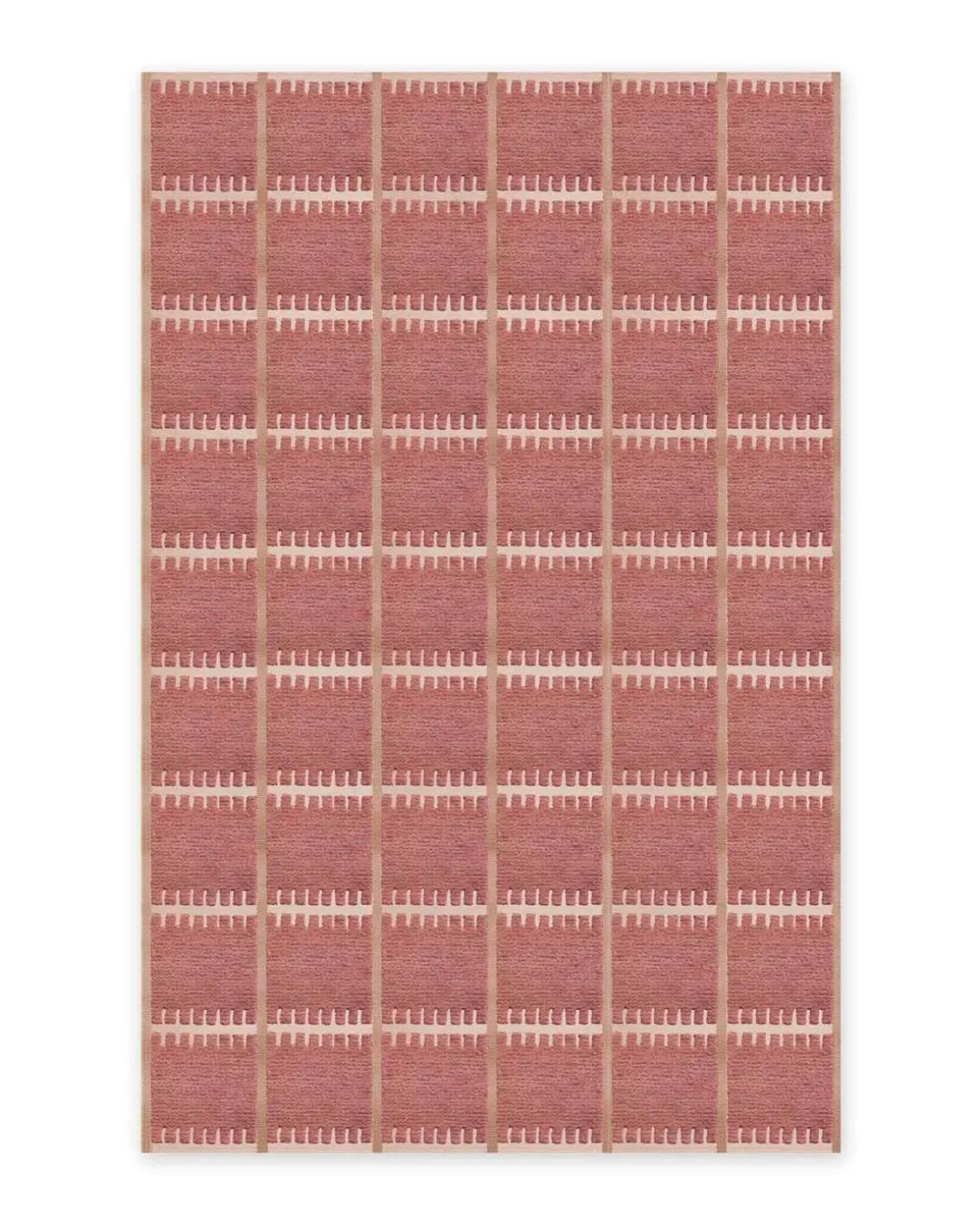 Layered Swedish Homage Lilly Rug Claret Red