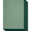 Layered Teklan Box Wool Rug Greens