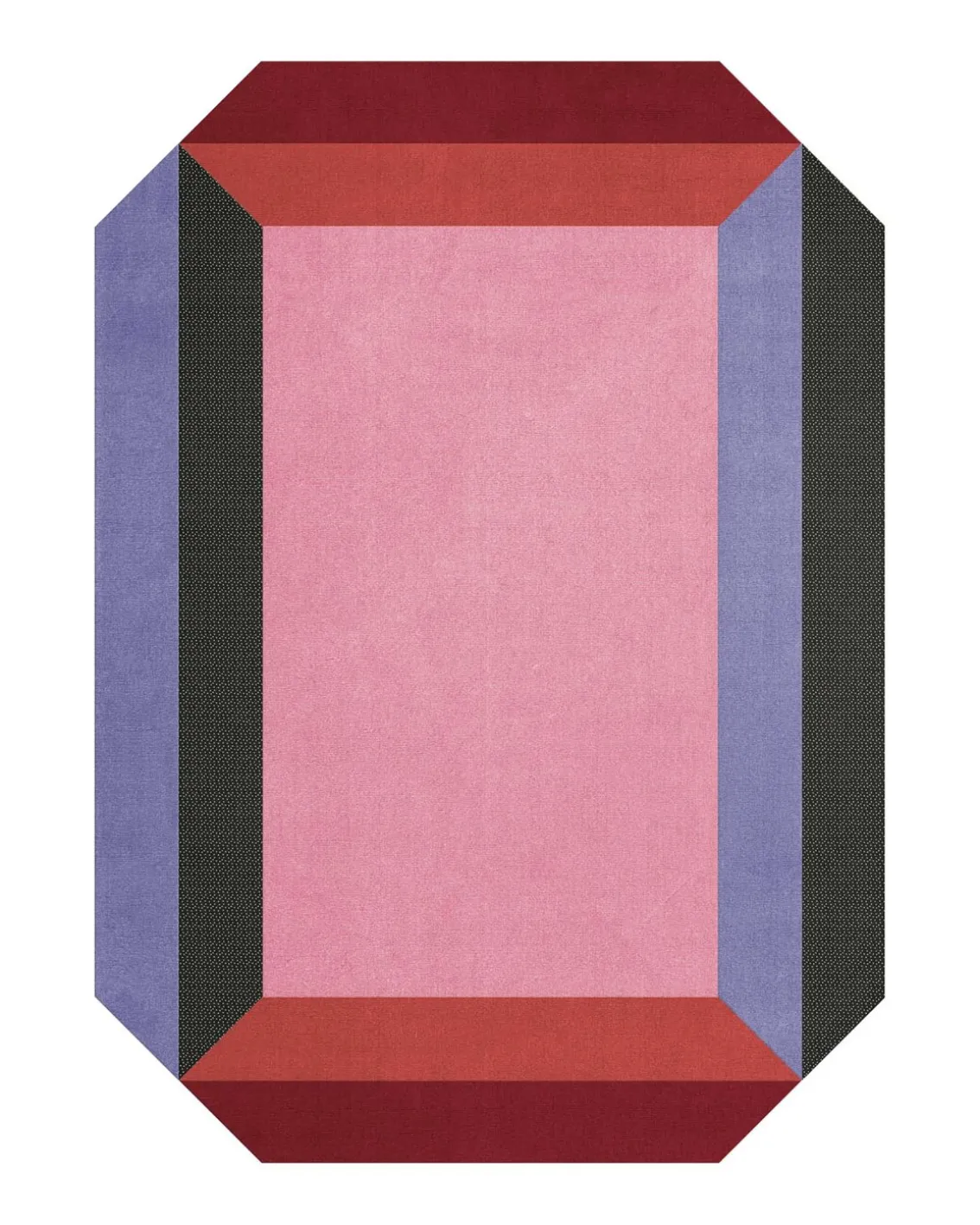 Layered Teklan Crystal Wool Rug Spectrum