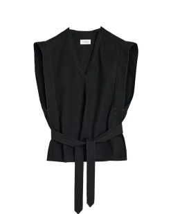 LEMAIRE Chasuble Belted Top Black