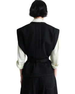 LEMAIRE Chasuble Belted Top Black