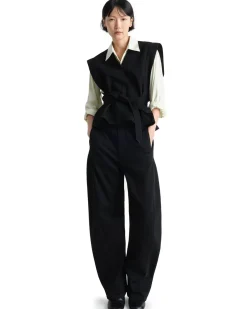 LEMAIRE Chasuble Belted Top Black