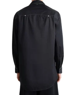 LEMAIRE Embellished Metal Shirt Black