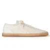LEMAIRE Linoleum Basic Laced Up Trainers W Clay White