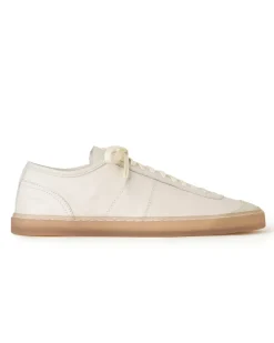 LEMAIRE Linoleum Basic Laced Up Trainers W Clay White