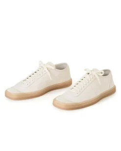 LEMAIRE Linoleum Basic Laced Up Trainers W Clay White