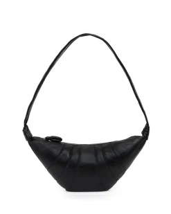 LEMAIRE Medium Croissant Bag Nappa Leather Black