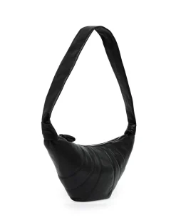 LEMAIRE Medium Croissant Bag Nappa Leather Black