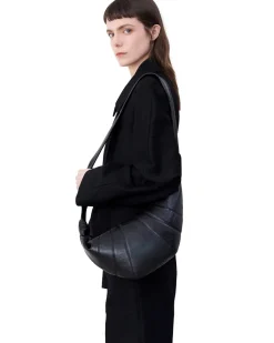 LEMAIRE Medium Croissant Bag Nappa Leather Black