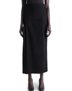 LEMAIRE Slit Skirt Black