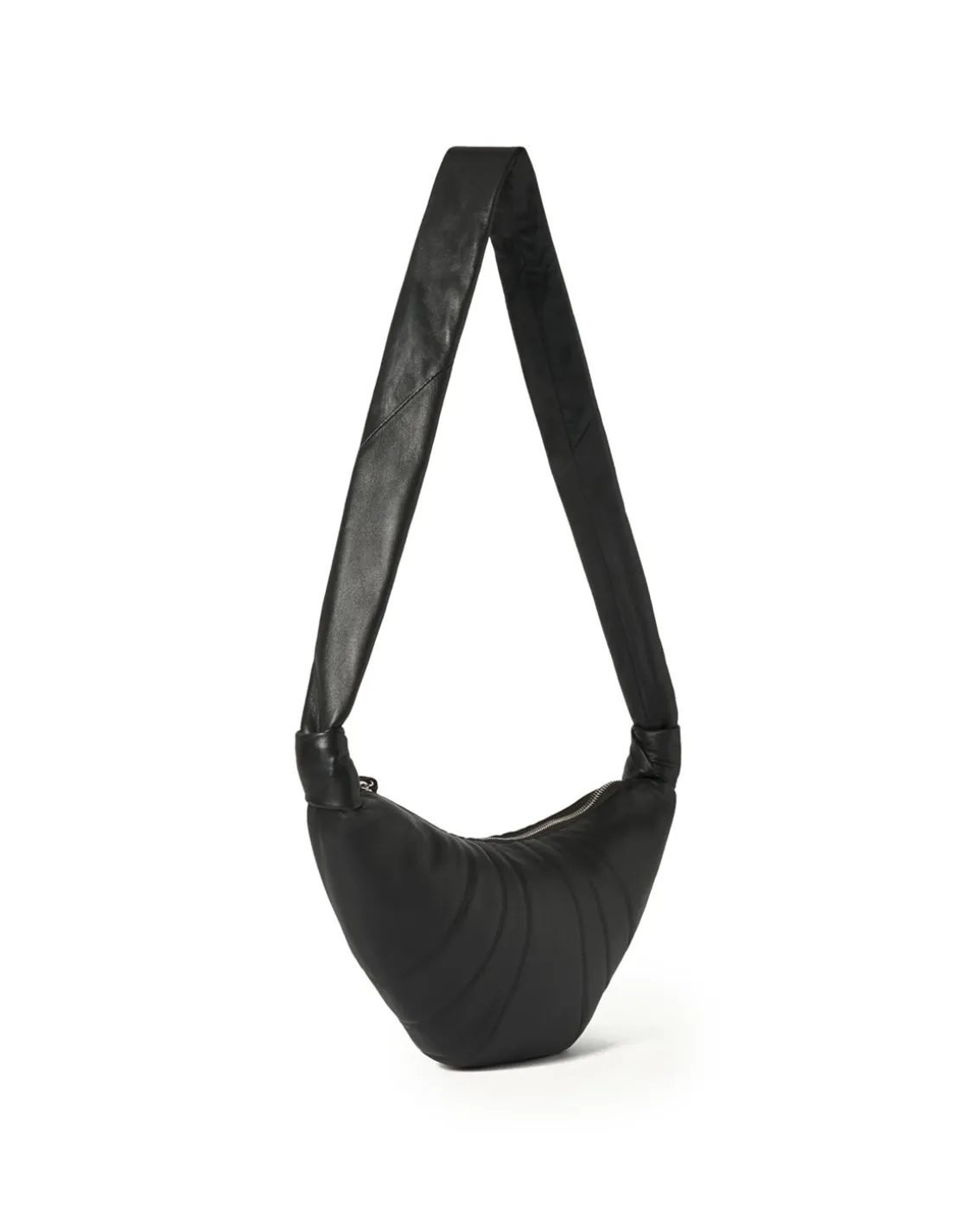 LEMAIRE Small Croissant Bag Nappa Leather Black