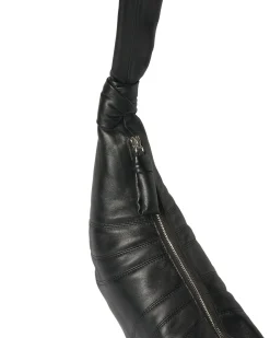 LEMAIRE Small Croissant Bag Nappa Leather Black